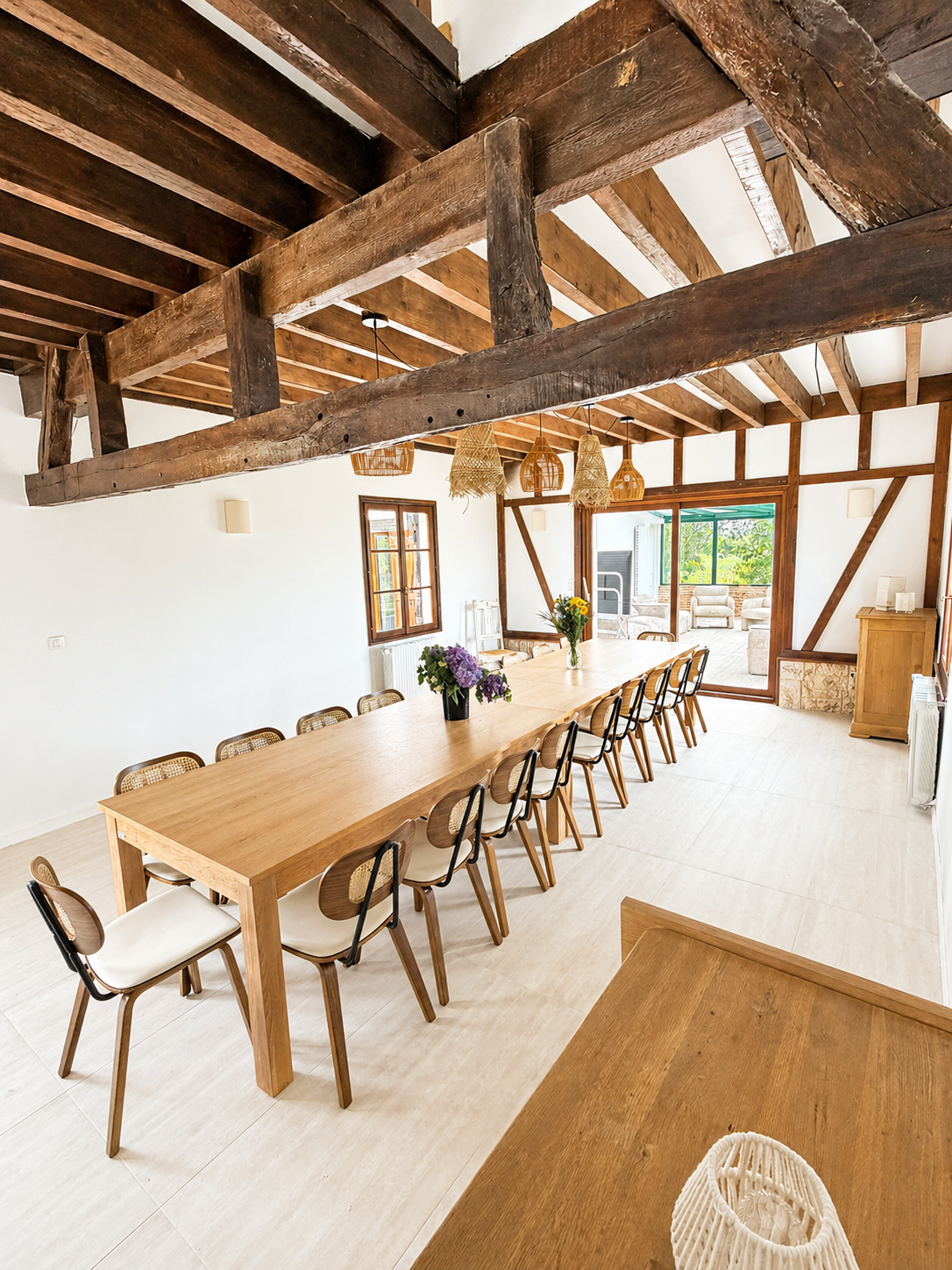 Le salon, La Villa Club One, Mesnil-en-Ouche, Normandie